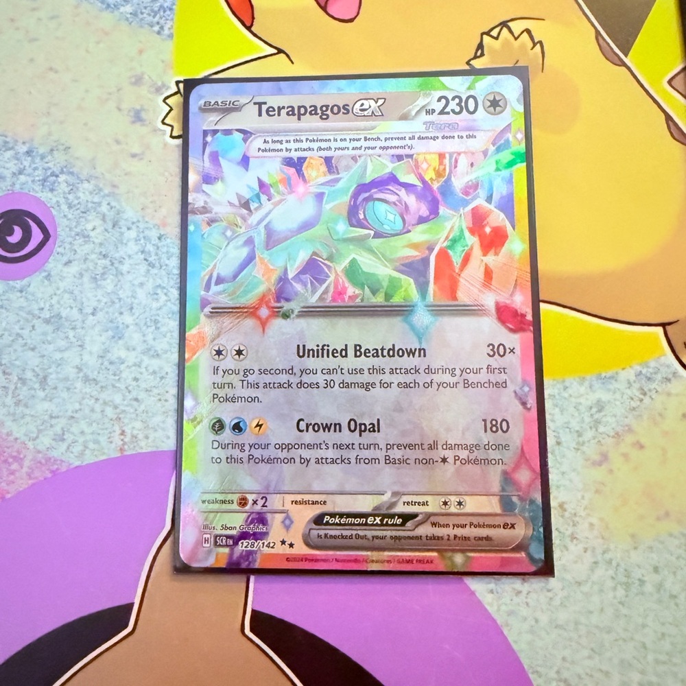 Teragapos EX Pokémon Card SCR NM